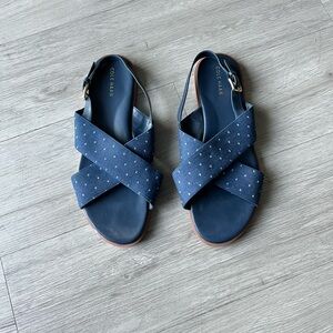 Cole Haan Fernanda Sandals Denim Sz 9